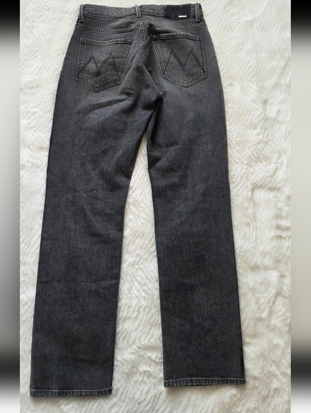 MOTHER High Waist Hiker Hover  Jeans Size 27 in Charcoal Gray 29"